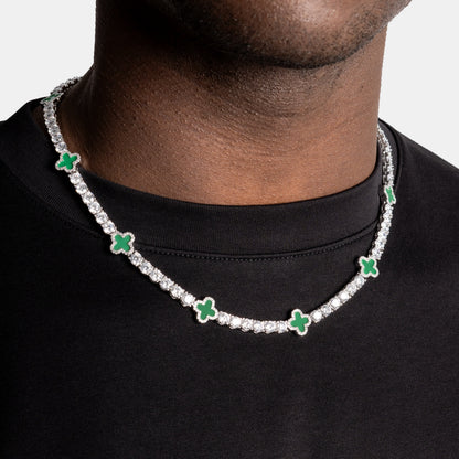 4MM GREEN RIVIERA CLOVER CHAIN TS – TS JEWELS PREMIUM COLLECTION