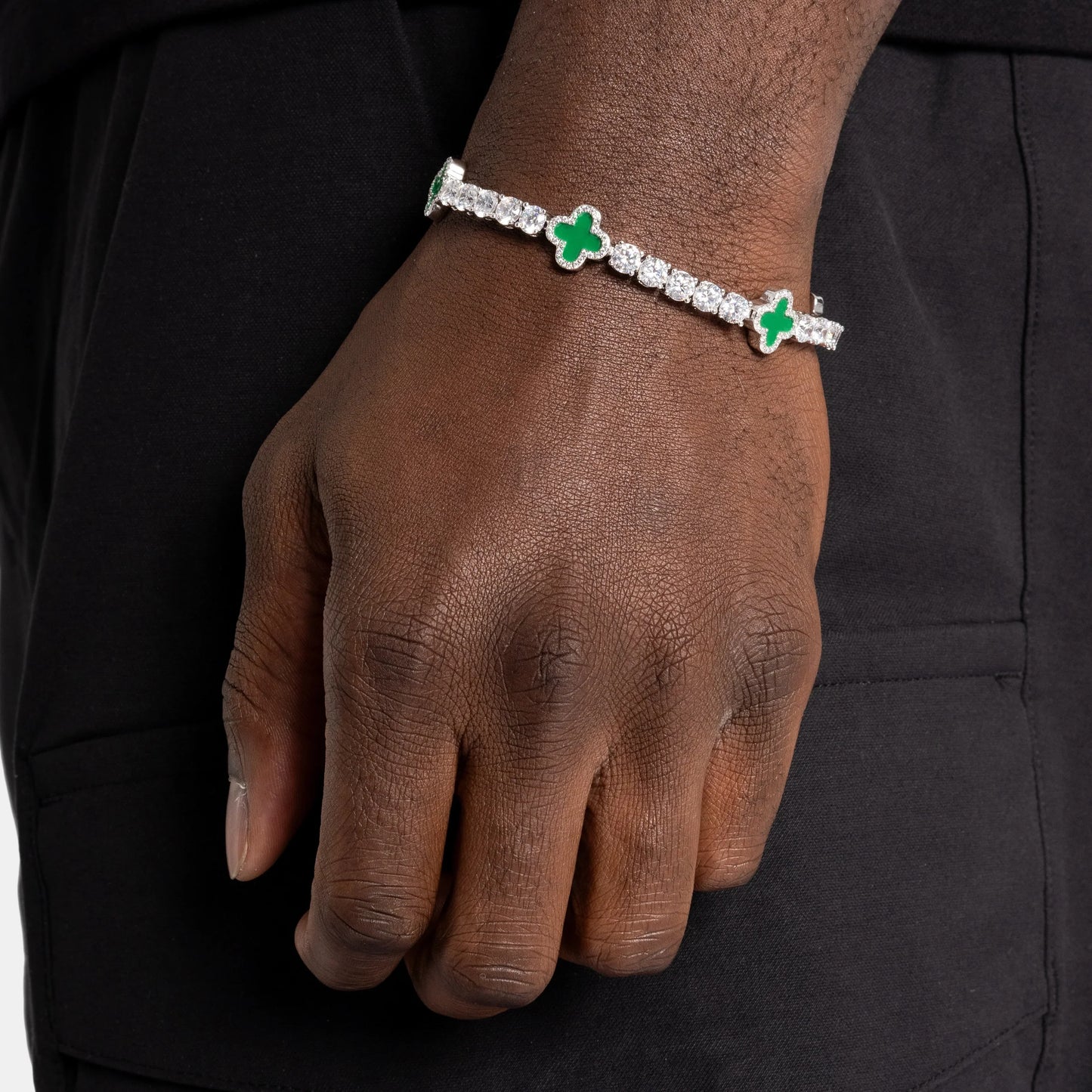 BRACELET 4MM RIVIERA CLOVER GREEN TS – TS JEWELS PREMIUM COLLECTION