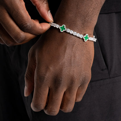 BRACELET 4MM RIVIERA CLOVER GREEN TS – TS JEWELS PREMIUM COLLECTION