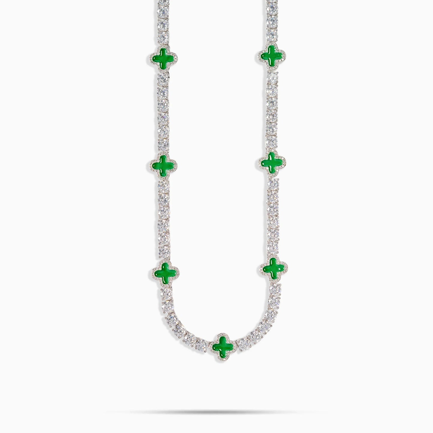 4MM GREEN RIVIERA CLOVER CHAIN TS – TS JEWELS PREMIUM COLLECTION