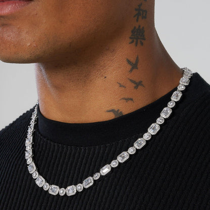 EMERALD CLUSTERED TENNIS CHAIN – TS JEWELS PREMIUM COLLECTION