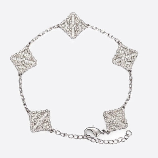 ICED CLOVER BRACELET