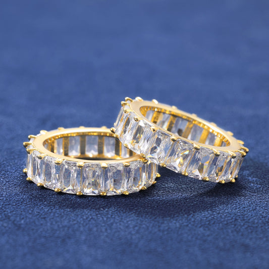 RING BAGUETTE – 18K GOLD PLATED – TS JEWELS PREMIUM COLLECTION