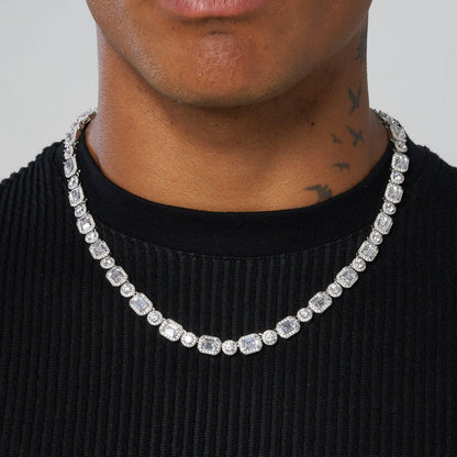 EMERALD CLUSTERED TENNIS CHAIN – TS JEWELS PREMIUM COLLECTION