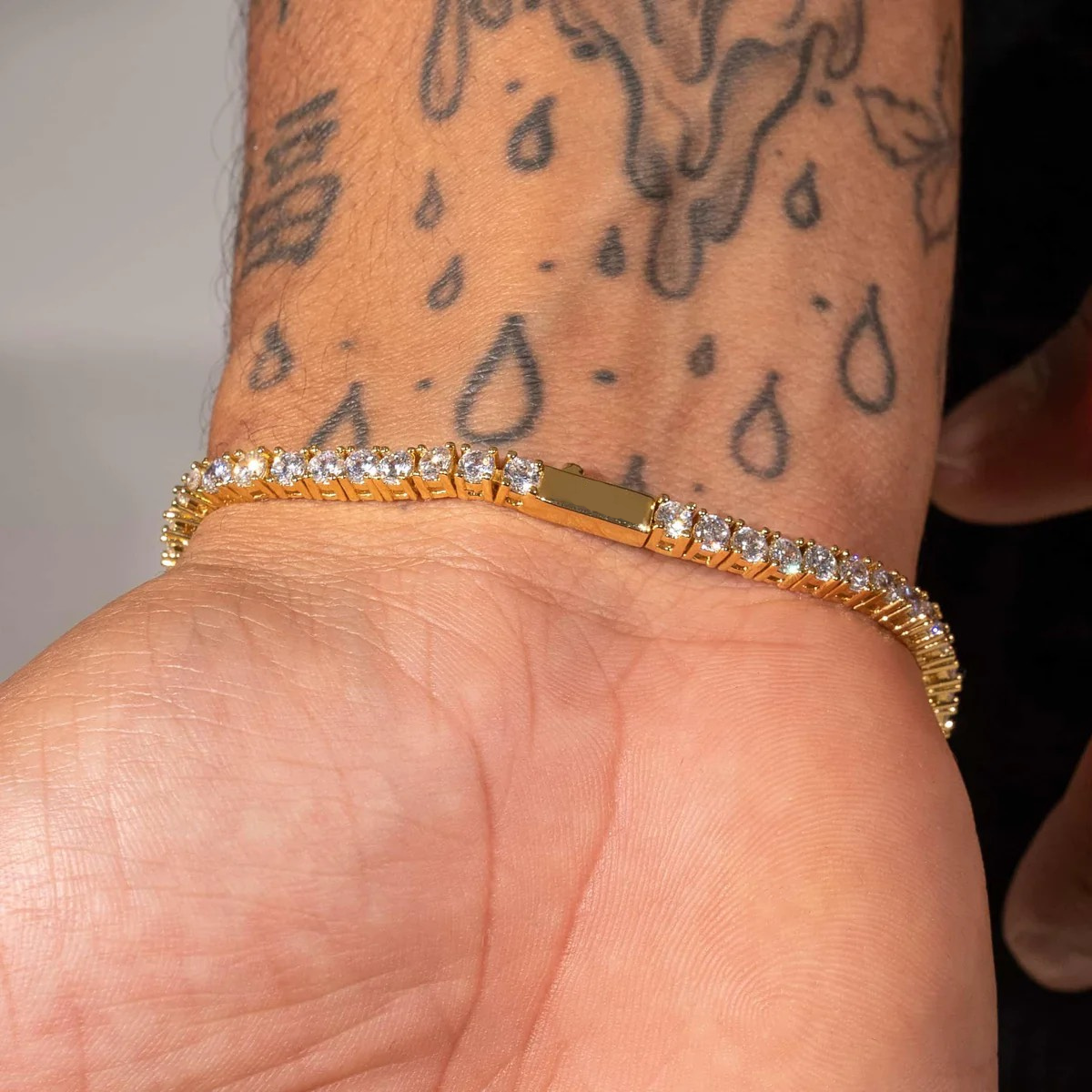 3MM BRACELET TENNIS – 18K GOLD PLATED – TS JEWELS PREMIUM COLLECTION