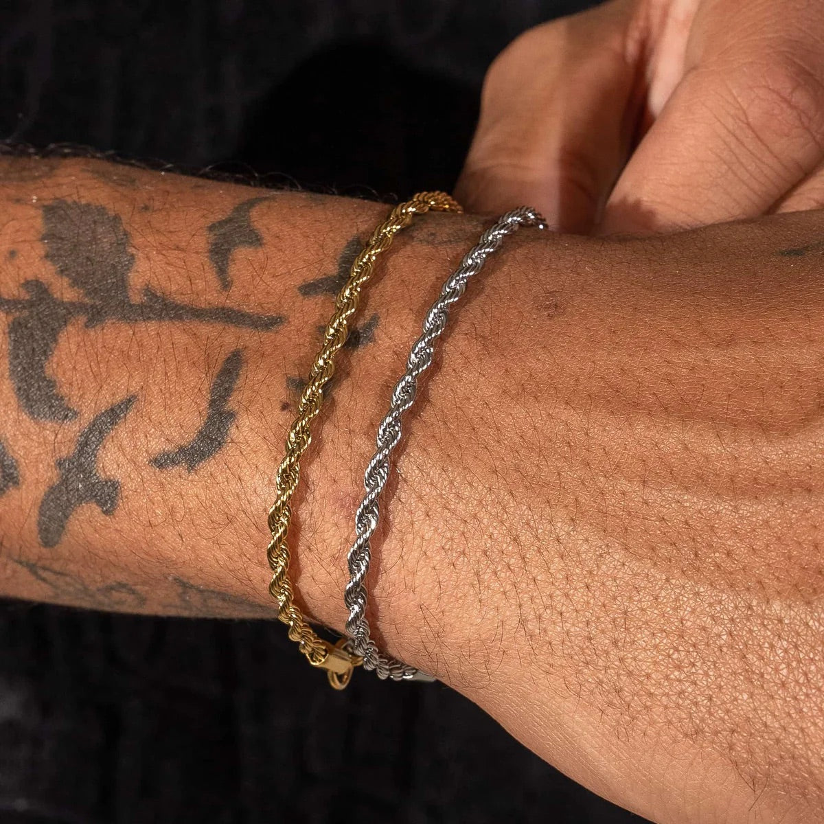 3MM BRACELET ROPE – 18K GOLD PLATED – TS JEWELS PREMIUM COLLECTION