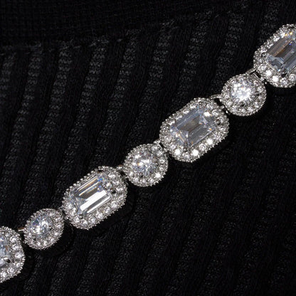 EMERALD CLUSTERED TENNIS CHAIN – TS JEWELS PREMIUM COLLECTION
