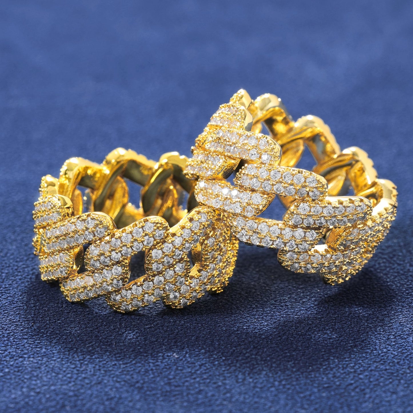 RING DIAMOND PRONG – 18K GOLD PLATED – TS JEWELS PREMIUM COLLECTION