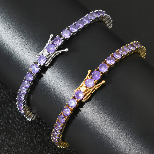 TENNIS BRACELET PURPLE TS 4MM – TS JEWELS PREMIUM COLLECTION