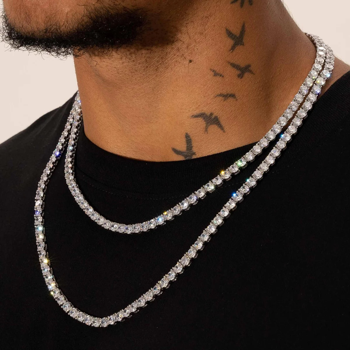 5MM TENNIS CHAIN – 925 SILVER PLATED – TS JEWELS PREMIUM COLLECTION