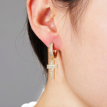 MEN'S EARRING CROSS TYPE NEYMAR (O PAR) – TS JEWELS PREMIUM COLLECTION