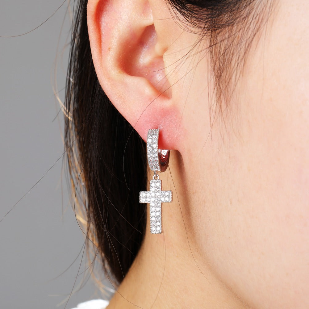 MEN'S EARRING CROSS TYPE NEYMAR (O PAR) – TS JEWELS PREMIUM COLLECTION