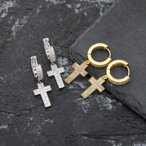 MEN'S EARRING CROSS TYPE NEYMAR (O PAR) – TS JEWELS PREMIUM COLLECTION