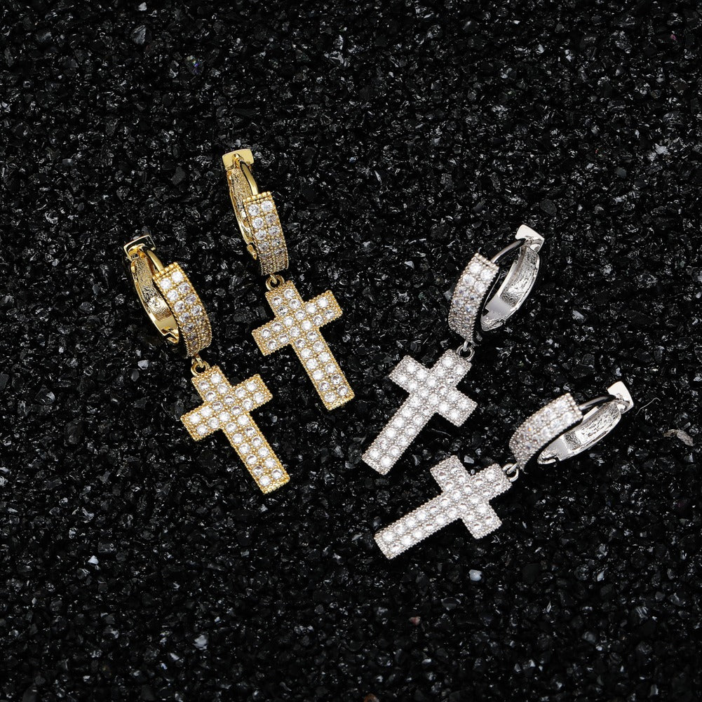 MEN'S EARRING CROSS TYPE NEYMAR (O PAR) – TS JEWELS PREMIUM COLLECTION