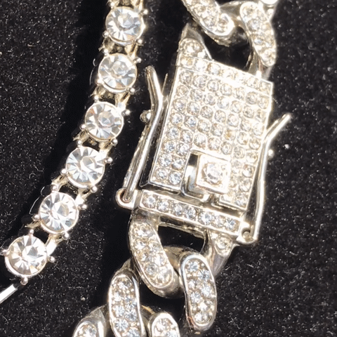 CHAIN CUBAN 13MM + RIVIERA 5MM (ICED) – TS JEWELS PREMIUM COLLECTION
