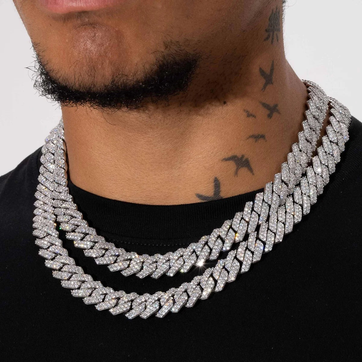 14MM DIAMOND PRONG LINK CHAIN – TS JEWELS PREMIUM COLLECTION