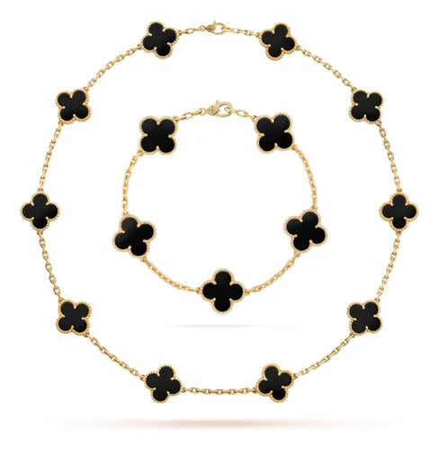 CLOVER CHOKER NECKLACE + BRACELET (FREE GIFT) – TS JEWELS