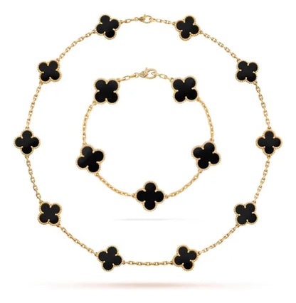 CLOVER CHOKER NECKLACE + BRACELET (FREE GIFT) – TS JEWELS