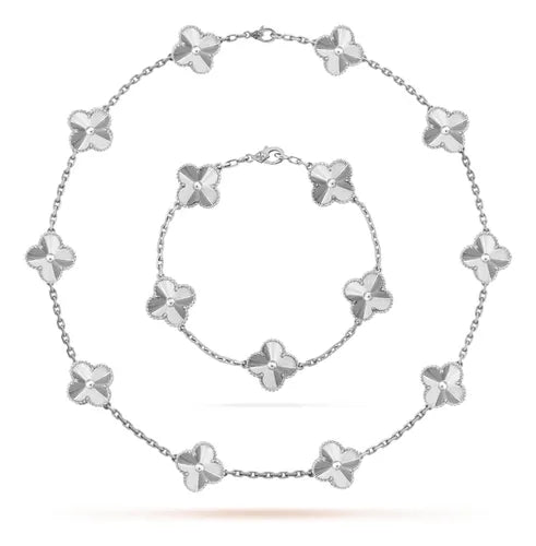 CLOVER CHOKER NECKLACE + BRACELET (FREE GIFT) – TS JEWELS