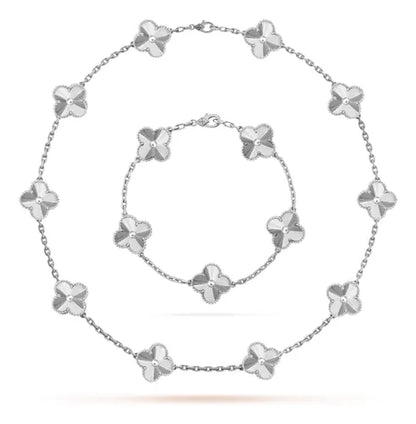 CLOVER CHOKER NECKLACE + BRACELET (FREE GIFT) – TS JEWELS