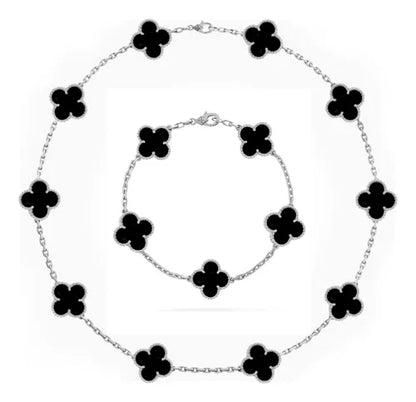 CLOVER CHOKER NECKLACE + BRACELET (FREE GIFT) – TS JEWELS