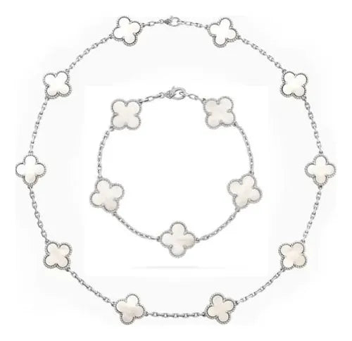CLOVER CHOKER NECKLACE + BRACELET (FREE GIFT) – TS JEWELS