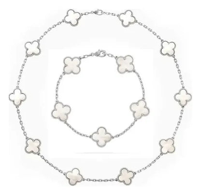 CLOVER CHOKER NECKLACE + BRACELET (FREE GIFT) – TS JEWELS