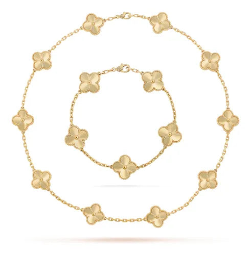 CLOVER CHOKER NECKLACE + BRACELET (FREE GIFT) – TS JEWELS