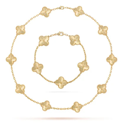 CLOVER CHOKER NECKLACE + BRACELET (FREE GIFT) – TS JEWELS