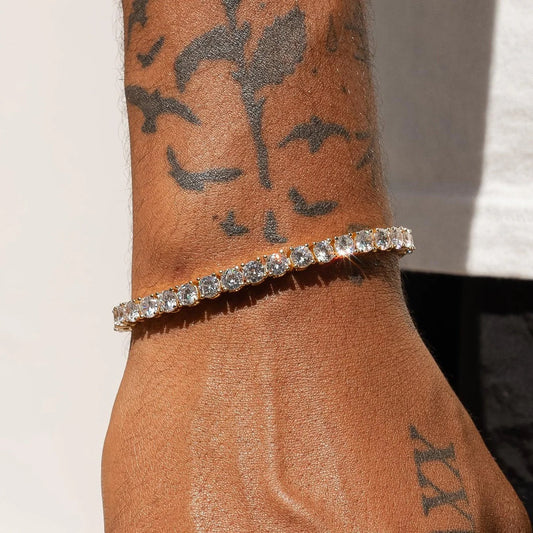 5MM BRACELET TENNIS – 18K GOLD PLATED – TS JEWELS PREMIUM COLLECTION