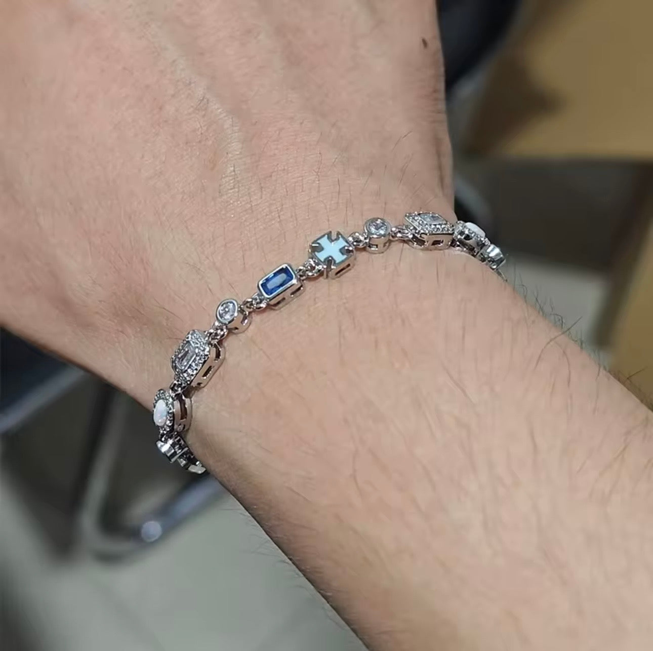 BRACELET STONES MÚLTIPLAS TS (6MM) BLUE – TS JEWELS PREMIUM COLLECTION