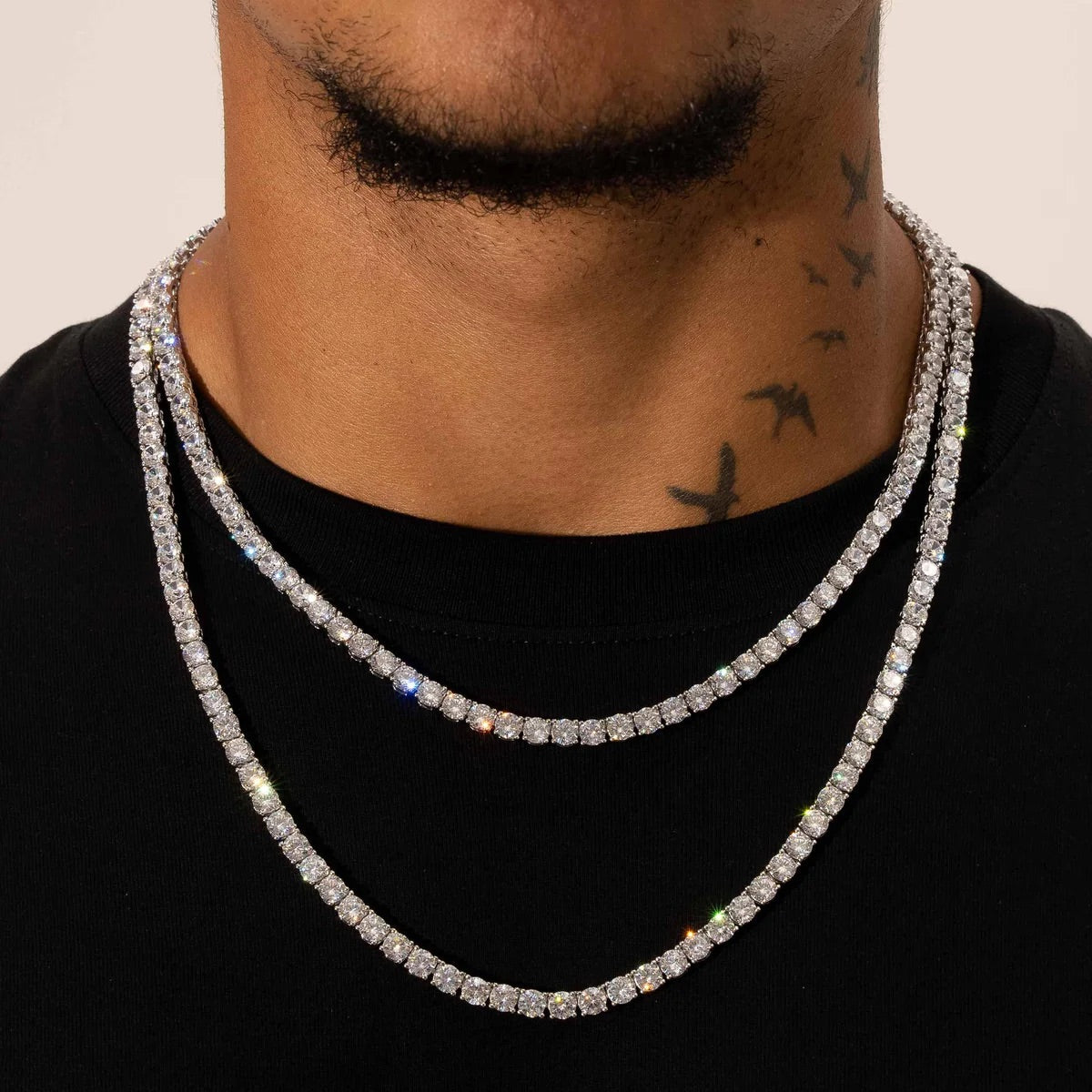 5MM TENNIS CHAIN – 925 SILVER PLATED – TS JEWELS PREMIUM COLLECTION