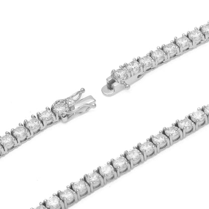 3MM TENNIS CHAIN – 925 SILVER PLATED – TS JEWELS PREMIUM COLLECTION