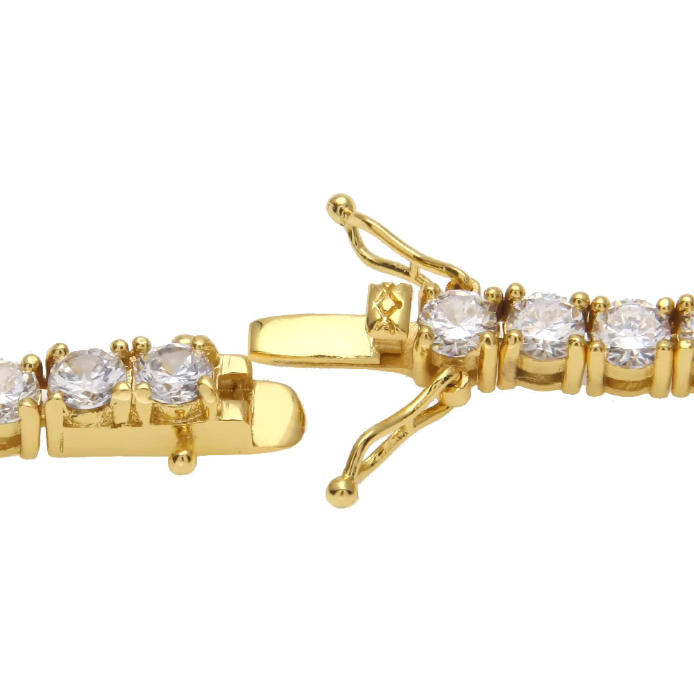 5MM BRACELET TENNIS – 18K GOLD PLATED – TS JEWELS PREMIUM COLLECTION