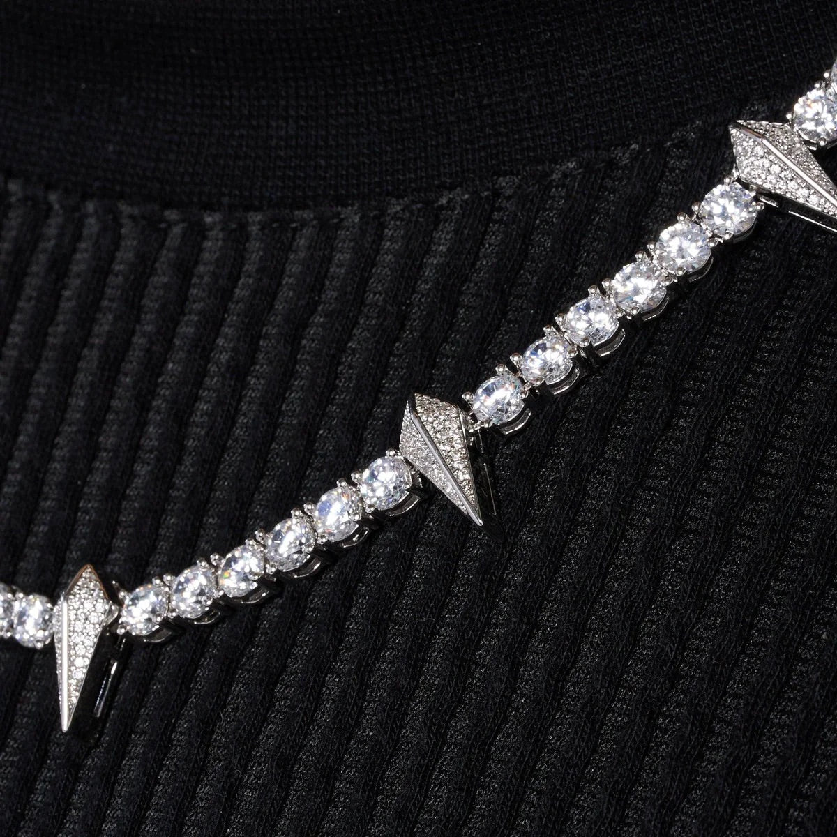 5MM PAVÉ SPIKE TENNIS CHAIN – TS JEWELS PREMIUM COLLECTION
