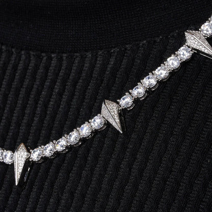 5MM PAVÉ SPIKE TENNIS CHAIN – TS JEWELS PREMIUM COLLECTION