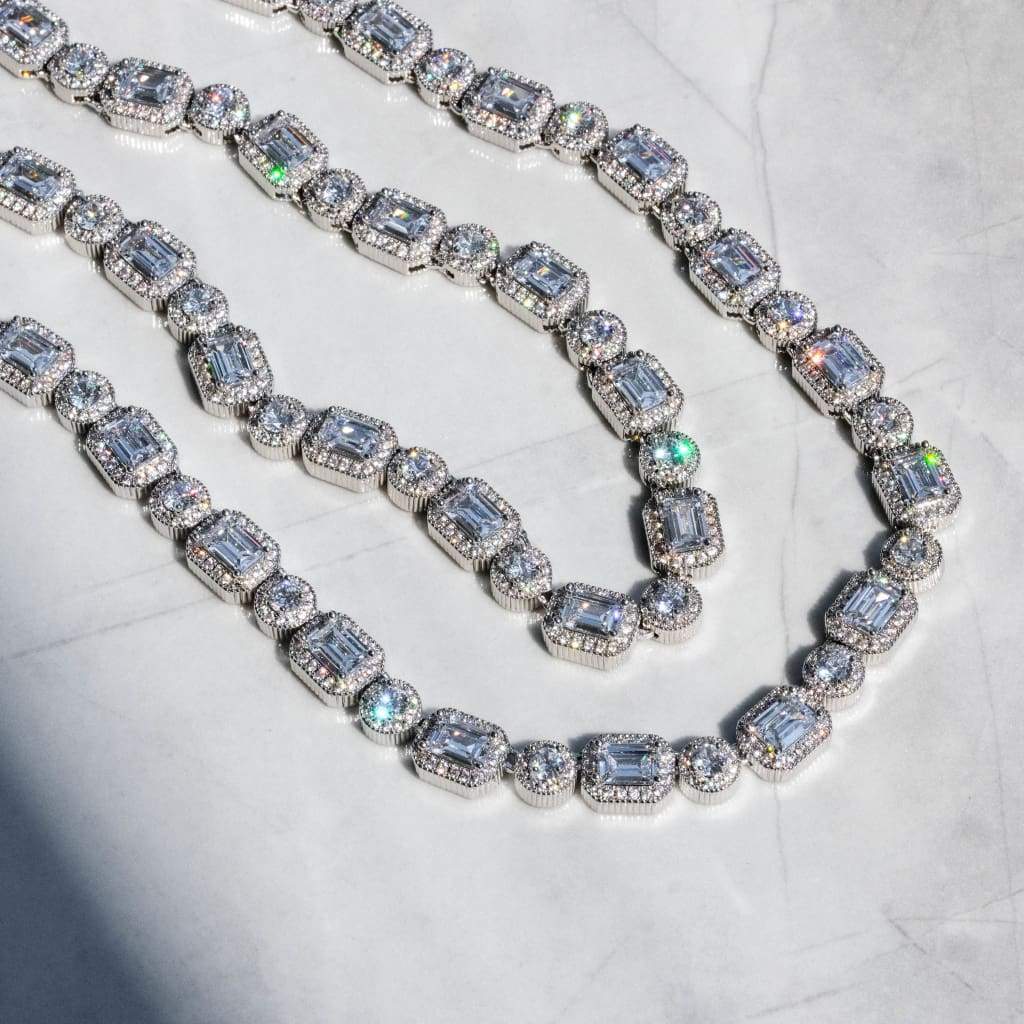 EMERALD CLUSTERED TENNIS CHAIN – TS JEWELS PREMIUM COLLECTION