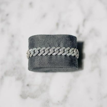 10MM BRACELET DIAMOND PRONG LINK – TS JEWELS PREMIUM COLLECTION