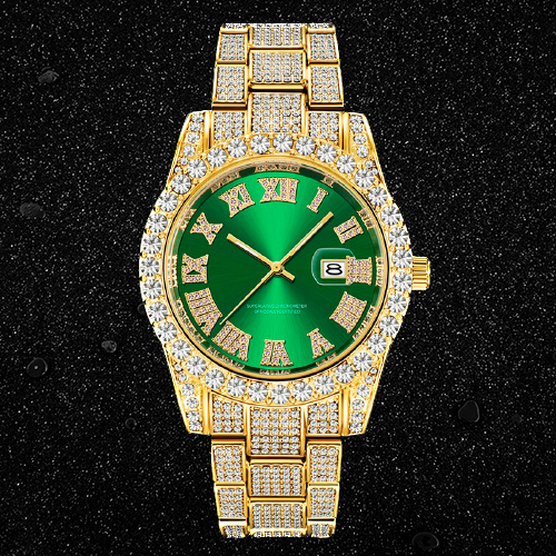 WATCH HOLLY (ICED) GREEN – TS JEWELS PREMIUM COLLECTION