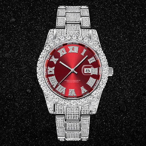WATCH HOLLY (ICED) RED – TS JEWELS PREMIUM COLLECTION
