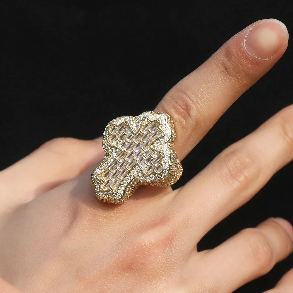 RING ICED CROSS – TS JEWELS PREMIUM COLLECTION
