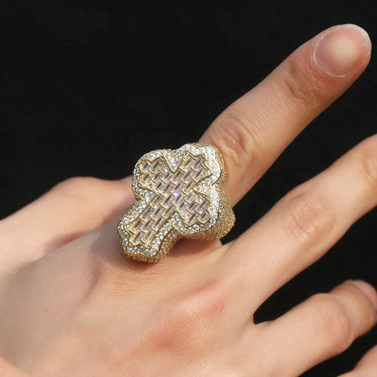 RING ICED CROSS – TS JEWELS PREMIUM COLLECTION