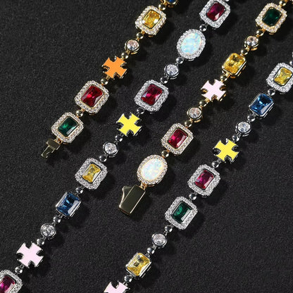 MULTI – STONE CHAIN TS (8MM) – TS JEWELS PREMIUM COLLECTION