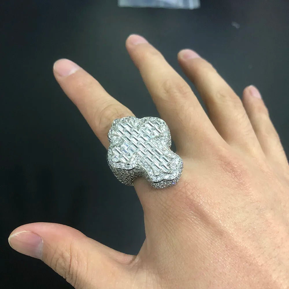 RING ICED CROSS – TS JEWELS PREMIUM COLLECTION