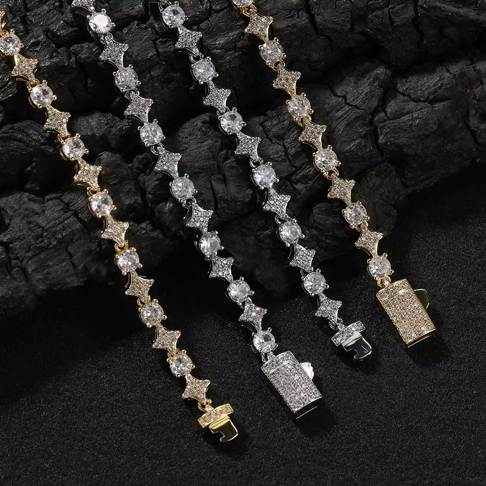 6MM BRACELET ICED STAR – TS JEWELS PREMIUM COLLECTION