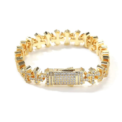 BRACELET 11MM CROSS TS – TS JEWELS PREMIUM COLLECTION