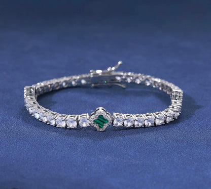 BRACELET 4MM RIVIERA CLOVER GREEN TS – TS JEWELS PREMIUM COLLECTION