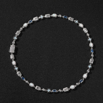 TS MULTI – STONE CHAIN (6MM) BLUE – TS JEWELS PREMIUM COLLECTION