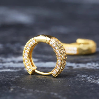 MEN'S EARRING HOOP DOUBLE ICED (O PAR) – TS JEWELS PREMIUM COLLECTION