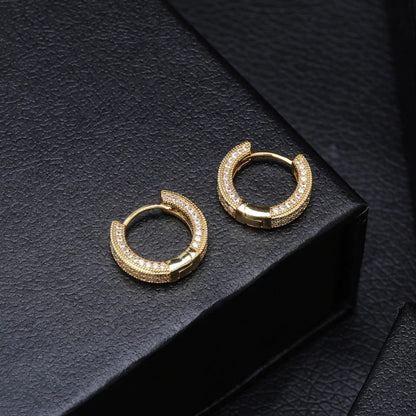 MEN'S EARRING HOOP DOUBLE ICED (O PAR) – TS JEWELS PREMIUM COLLECTION